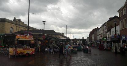 El centro de la ciudad de Doncaster, donde el Brexit ha ganado por un 69%.