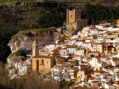 Vista del caserío de Alcalá del Júcar, en la provincia de Albacete (Castilla-La Mancha).