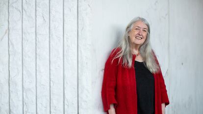 Mary Beard, retratada el jueves en el barrio londinense de London Bridge.