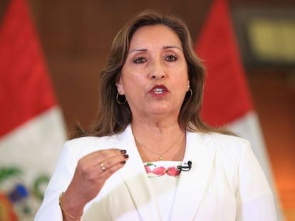 La presidenta de Perú, Dina Boluarte, en Lima.