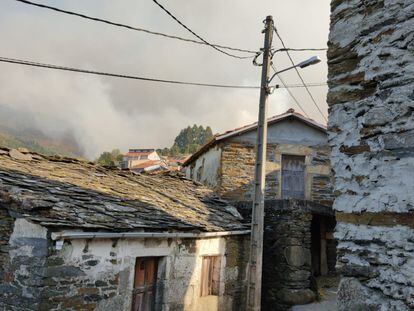 Rebordechao (Vilar de Barrio) ayer al mediodía.