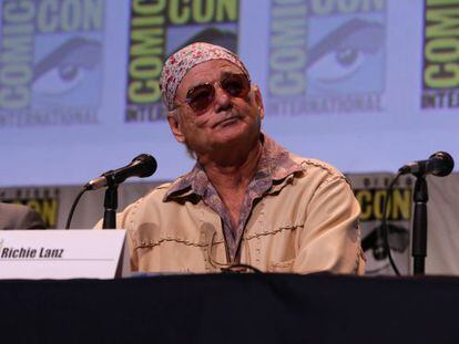 El actor Bill Murray durante la presentación de la película 'Rock the Kasbah'