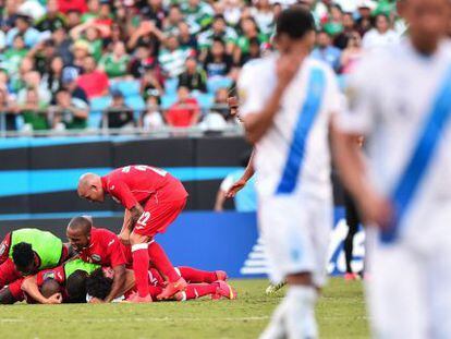 Cuba celebra su triunfo ante Guatemala este miércoles.