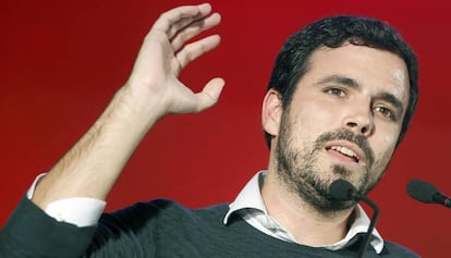 El coordinador general d'IU, Alberto Garzón.