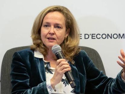 La ministra de Asuntos Económicos y Transformación Digital, Nadia Calviño .