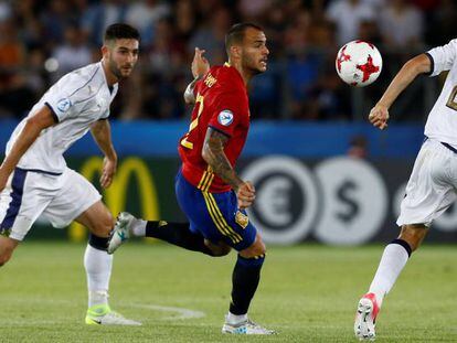 Sandro, en las semifinales ante Italia.