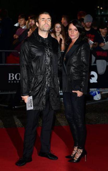 Liam Gallagher y Debbie Gwyther, en Londres, en 2017.