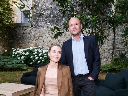 Marta Ortega y Vincent Van Duysen, en la cena en la que presentaron la colaboración del arquitecto con Zara Home, el 22 de junio en París.