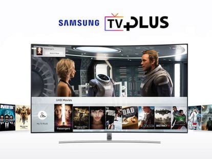 Servicio Samsung TV plus en televisiones.