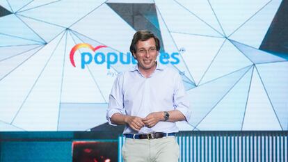 José Luis Martínez-Almeida, durante el acto de este miércoles.