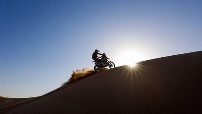 Kevin Benavides en la séptima etapa del Dakar 2020.