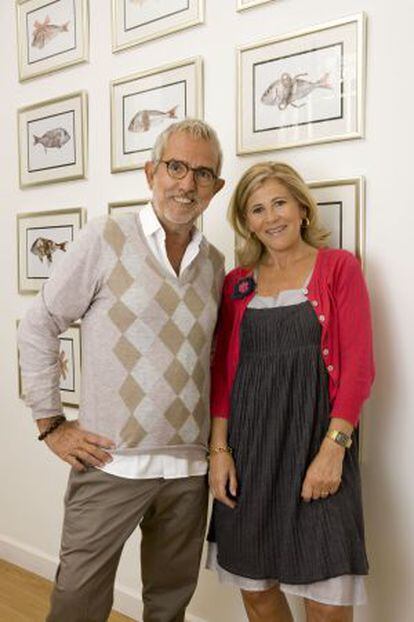 Miquel Lanna y su esposa, Paloma Santaolalla, empresarios textiles.