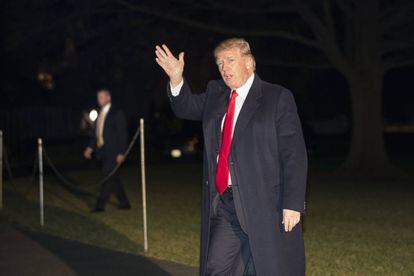 Trump, el diumenge a la nit a la Casa Blanca