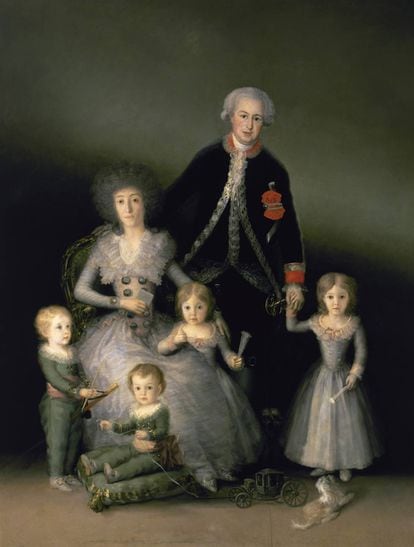 'Los duques de Osuna y sus hijos', 1787-1788. Francisco de Goya.