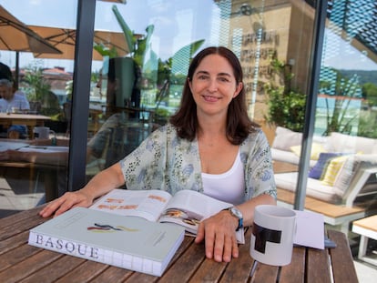 Elena Arzak en la terraza LABe Restaurant en Tabakalera.