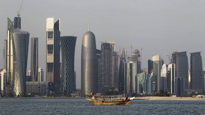 Rascacielos del distrito financiero de Doha, Qatar.