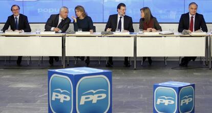 Reuni&oacute;n del Comit&eacute; Ejecutivo del PP en enero de 2012.