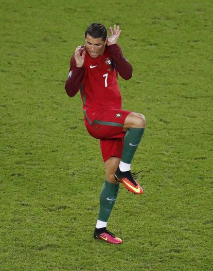 Cristiano Ronaldo durante el partido Portugal-Austria