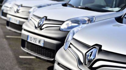 Coches Renaul en una f&aacute;brica de la compa&ntilde;&iacute;a en Francia.