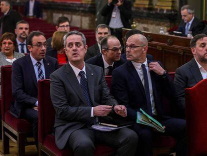 magen de los líderes independentistas juzgados en el Supremo, el día del inicio del juicio (el pasado 12 de febrero). 