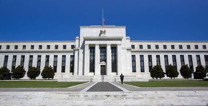 El edificio que alberga la sede de la Reserva Federal estadounidense en Washington (EE UU).