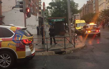 Avenida del Marqués de Viana, donde se produjo el disparo.