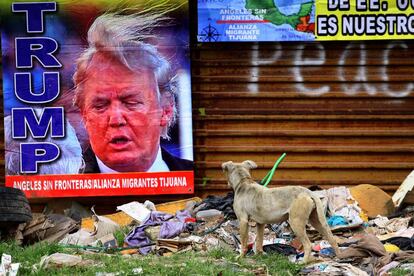 Trump visita el muro entre EEUU y México