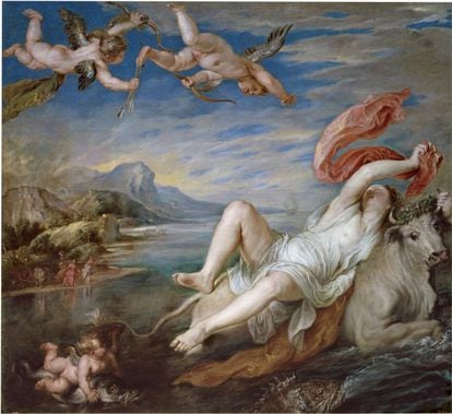 La obra El rapto de Europa (1628), de Rubens.