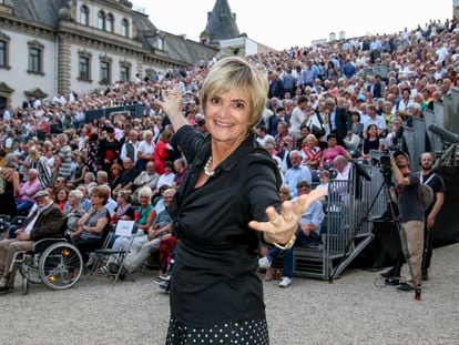 Gloria von Thurn und Taxis en un festival que se celebra en su castillo, en Ratisbona, Alemania, en julio.