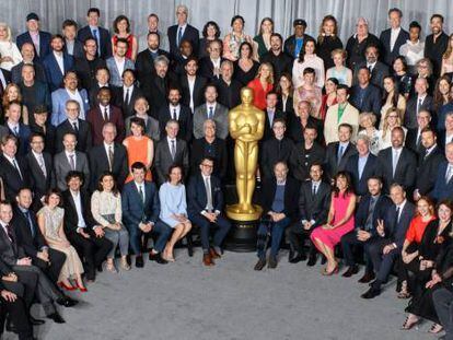 Foto oficial de los nominados en la 91 edición de los premios Oscar.