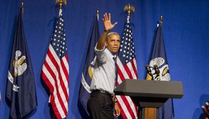 El presidente estadounidense, Barack Obama, en Nueva Orleans.