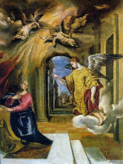 'La Anunciación', de El Greco, una de las obras de la colección de Muñoz Ramonet.