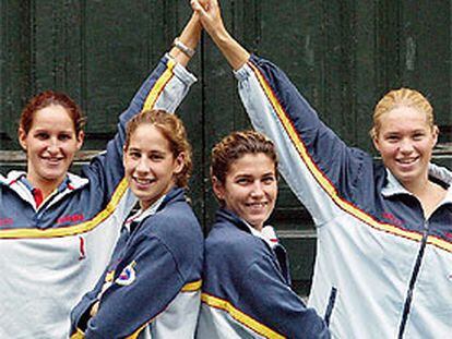 El equipo femenino español de 4x200.