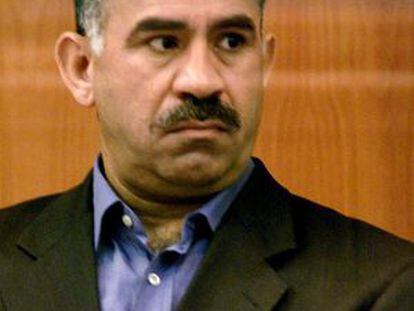 Abdullah Ocalan durante su juicio en 2002. 