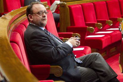 Daniel Fernández, en un ple del Parlament el 2013.