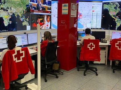 Oficinas de la Cruz Roja en Madrid.