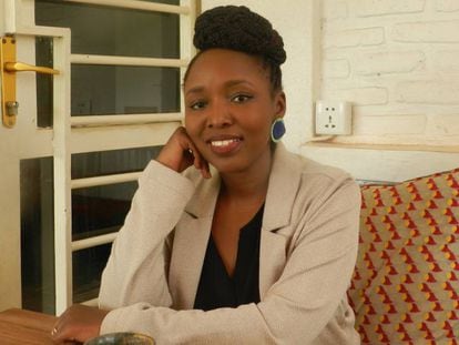 Louise Umutoni, directora de Huza Press, en Kigali.
