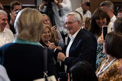 Xavier Trias, que lidera la candidatura de Junts en Barcelona, ​​valora este domingo los resultados de las elecciones locales en la capital catalana.