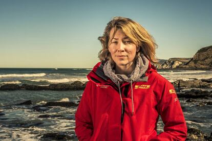 Susie Goodall, en Punta Galea (Getxo, Bizkaia), esta primavera.