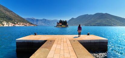 Isla de los Muertos, en la bahía de Kotor, en Montenegro.