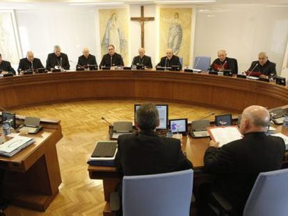 La Conferencia Episcopal Espa&ntilde;ola (CEE), el 25 de junio de 2014.