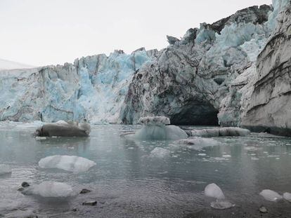 Glaciar Johnson en la isla Livingston (Antártida).