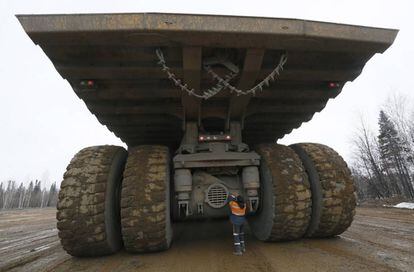 Un operario en una mina de carb&oacute;n en Rusia