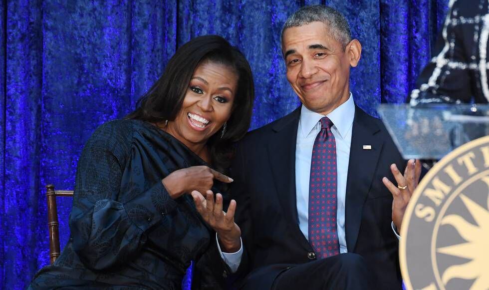 Michelle y Barack Obama, en Washington, en 2018.