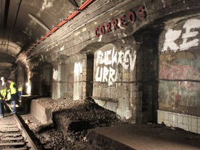 Imagen de la estaci&oacute;n de Correos abandonada del metro de Barcelona.