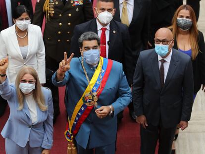 Nicolás Maduro, el pasado 12 de enero en la sede del Parlamento venezolano en Caracas.