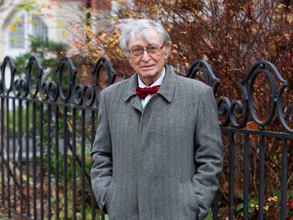 El historiador Ángel Viñas, el 6 de diciembre en Bruselas, Bélgica.