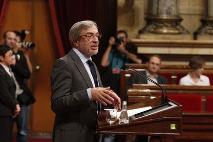 Xavier Sabaté (PSC), en el Parlament.