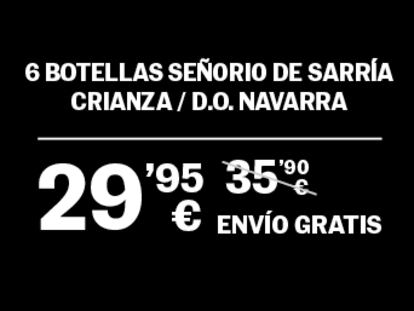 6 botellas Señorío de Sarría Crianza