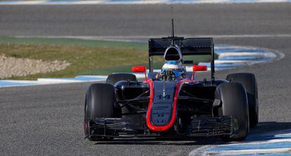 Fernando Alonso, en el circuito de Jerez.
